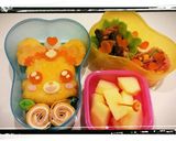 キャラ弁に♡ハムチーズの卵巻き♡作り方10写真
