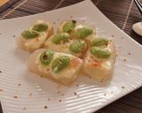 こんにゃくカナッペ　ガーリック枝豆チーズ作り方12写真