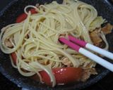 ケチャップと焼肉たれでトマトソースパスタ作り方5写真