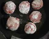 さつまいも肉爆弾中華炒め作り方5写真