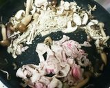 秋にぴったり☆豚ときのこの磯辺炒め☆作り方2写真