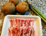 豚肉とジャガイモの焦がし味噌ニンニク炒め作り方1写真