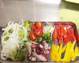 野菜たっぷりタコのカルパッチョ作り方1写真