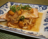 時短で本格！鮭となめこおろしあんかけ風作り方4写真