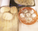 運動会のお弁当に蓮根と鶏ミンチの挟み揚げ作り方7写真