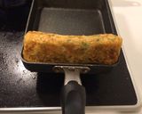 お弁当の定番ネギ入り卵焼き作り方2写真