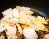 ★白菜とひき肉の旨っ辛〜炒め★作り方4写真