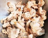 豚こまメイン簡単☆ダイエット！お好み焼き作り方5写真