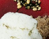 豆とツナひじきの簡単チャーハン♪作り方1写真