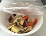 お弁当に☆根菜のゴロゴロきんぴら作り方1写真
