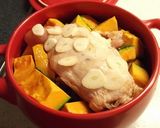 ヘルシー♪カボチャと鶏むね肉の香味蒸し作り方5写真