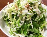 水菜とキャベツの簡単♪梅風味サラダ作り方3写真