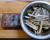 牛蒡とこんにゃくのキンピラ作り方1写真
