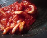 いかとワタのトマトクリームパスタ作り方13写真