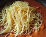 いかとワタのトマトクリームパスタ作り方16写真