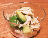 鶏ささみとアボカドのわさびにんにく和え作り方6写真