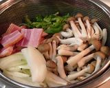 しめじとベーコンの和風パスタ作り方1写真
