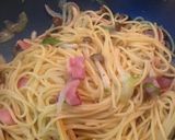 しめじとベーコンの和風パスタ作り方4写真
