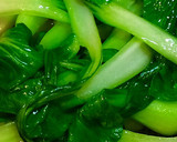 簡単！！青梗菜と鶏ささみ肉のクリーム煮作り方2写真