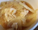 大根と豚肉と春雨スープかんかく？作り方6写真