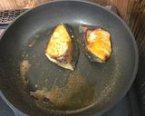 イカバター鰤焼きガーリックライスプレート作り方1写真