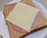 ソースマヨが合う♬ハムチートースト作り方4写真