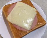 ソースマヨが合う♬ハムチートースト作り方5写真