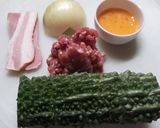 ゴーヤの肉詰めイタリアン作り方1写真