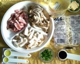 キノコのガーリックバター醤油うどん♪作り方1写真