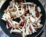 キノコのガーリックバター醤油うどん♪作り方3写真