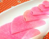 サッパリ★かわいく【桃色大根の甘酢漬け】作り方3写真