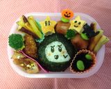 幼稚園 ハロウィンおばけ弁当テレサスター作り方2写真