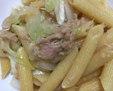 ツナとキャベツのペンネパスタ作り方7写真