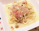 mレンジで♪和風カルボナーラうどん作り方7写真