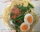 明太子・柚子こしょう味バリラDeパスタ作り方3写真