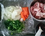 (幼児食)野菜たっぷり豚の生姜焼き作り方1写真
