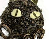 ハロウィンに簡単 黒猫のイカスミパスタ!作り方11写真