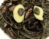 ハロウィンに簡単 黒猫のイカスミパスタ!作り方12写真