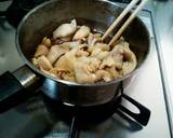 おつまみに♪やみつき鶏皮の生姜甘辛煮。作り方4写真