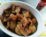 おつまみに♪やみつき鶏皮の生姜甘辛煮。作り方6写真