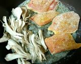 秋鮭と舞茸のカレー風味❤油揚げカナッペ作り方2写真