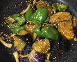 秋茄子とピーマンのゴマ味噌炒め作り方3写真