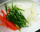 鶏の唐揚げ香味野菜あえ作り方2写真