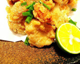 鮭の白子の唐揚げ♪すだちを添えて作り方5写真