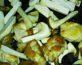 鶏もも肉と山盛りきのこのバタポン炒め作り方8写真