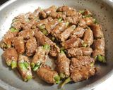 簡単★いんげんの牛肉巻きソテー作り方4写真
