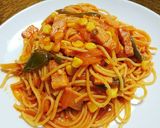 簡単⭐ナポリタン⭐in炊飯器 パスタ⭐作り方5写真