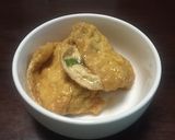 麺つゆと野菜くずでジュワッと稲荷豆腐作り方3写真