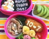 お誕生日 お弁当☆薄焼き玉子 ミニバラ作り方15写真