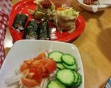 ☺友達宅で有る物で夕飯cooking☺♥作り方2写真
